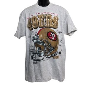 Vintage San Francisco 49ers NFL Players Tee 1995 Shirt USA